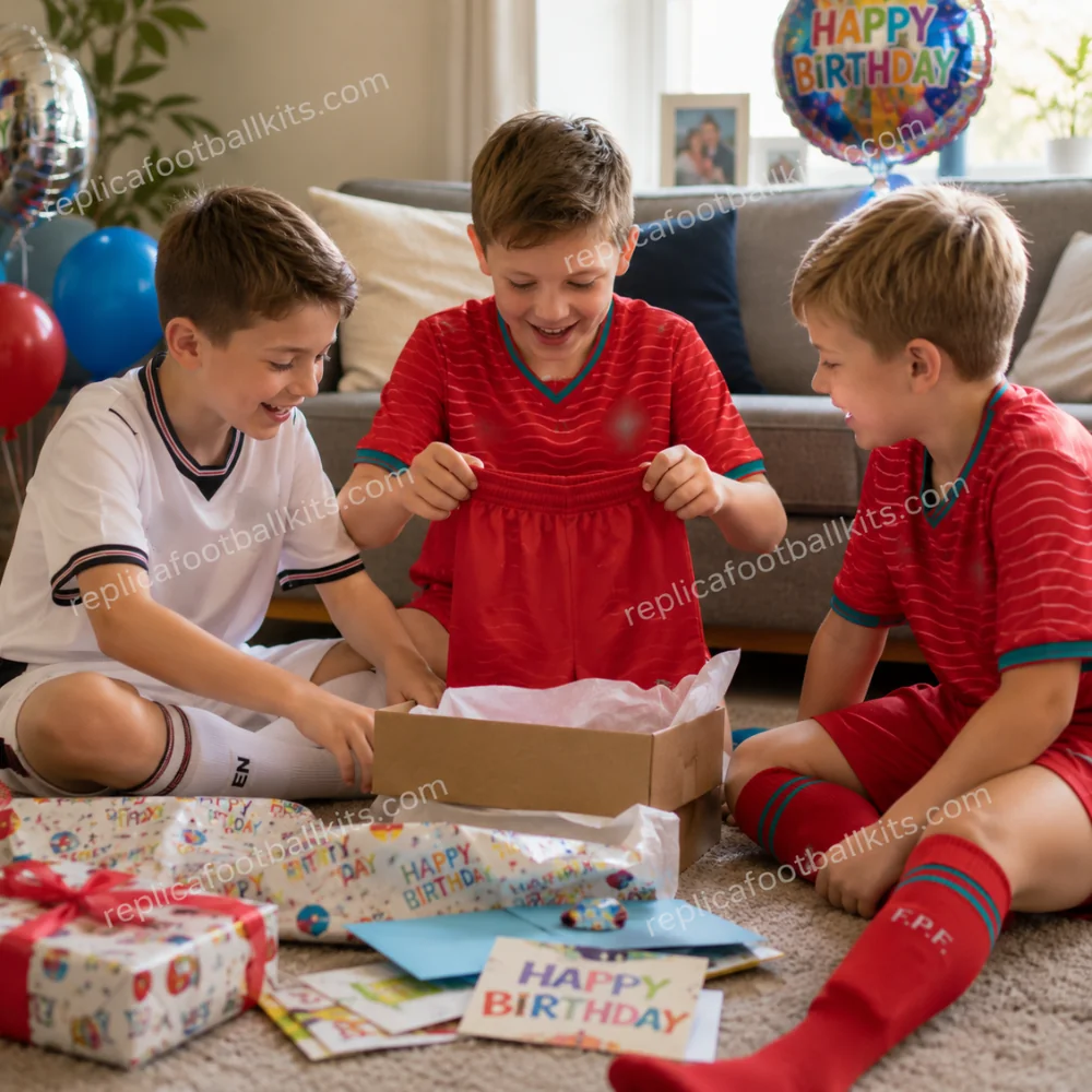 England and Portugal World Cup 2026 Full Kit Gift Set – Home Kids Football Kits (With Socks) - GEN PIC