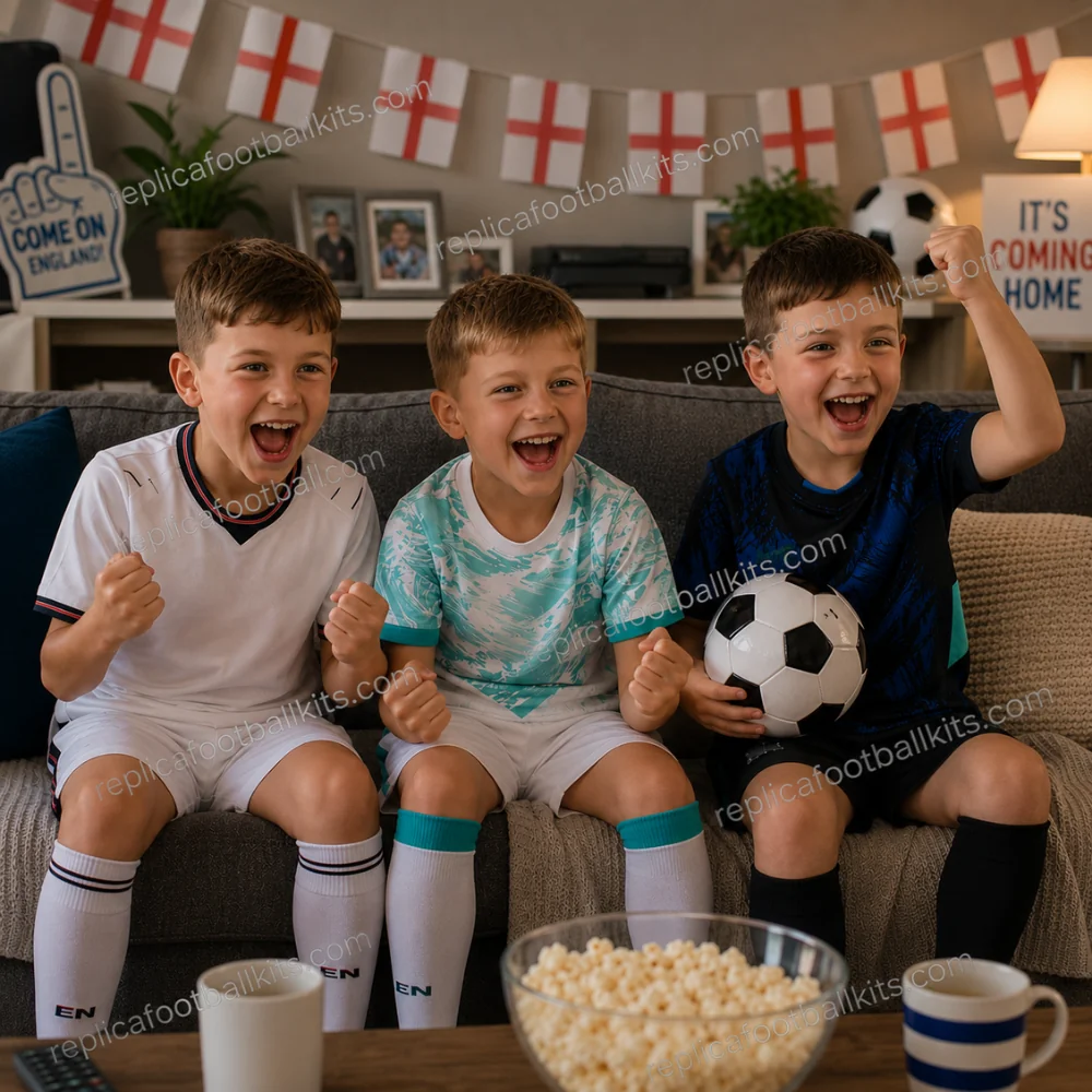 England and Portugal World Cup 2026 Full Kit Gift Set – Home and Away Kids Football Kits (With Socks) - GEN PIC