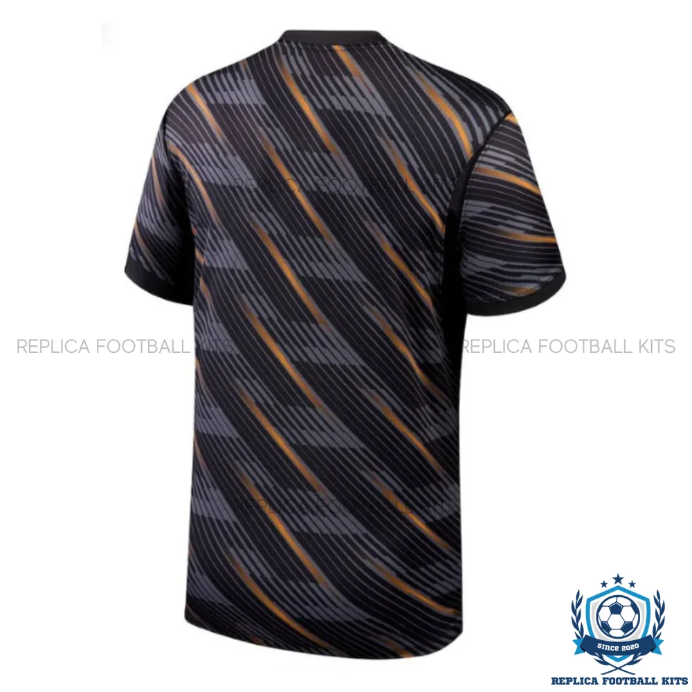 France World Cup 2026 Black Goalkeeper Men Replica Football Shirt - back view