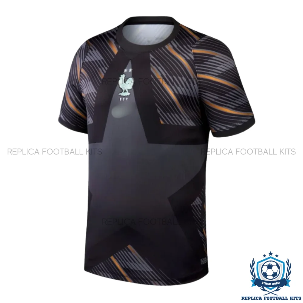 France World Cup 2026 Black Goalkeeper Men Replica Football Shirt - front view