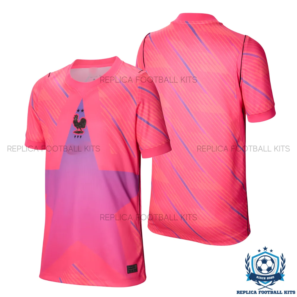 France World Cup 2026 Pink Goalkeeper Men Replica Football Shirt - overview