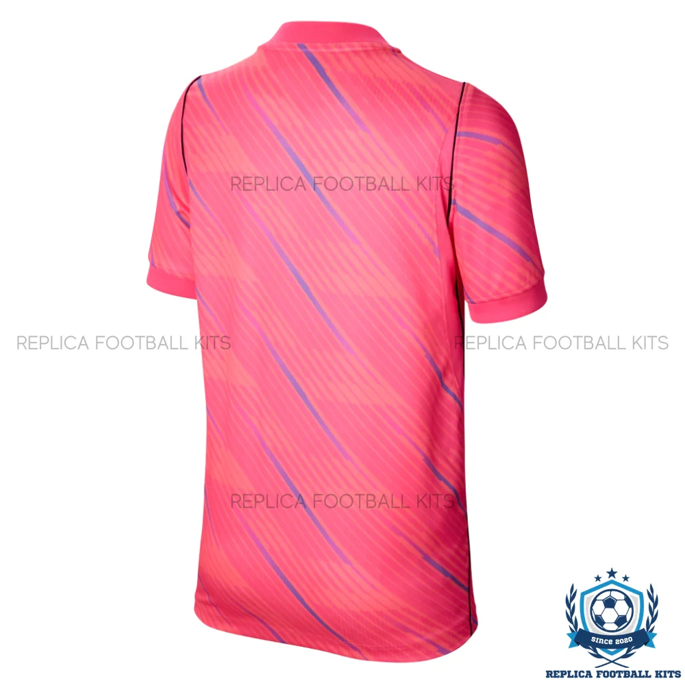 France World Cup 2026 Pink Goalkeeper Men Replica Football Shirt - back view