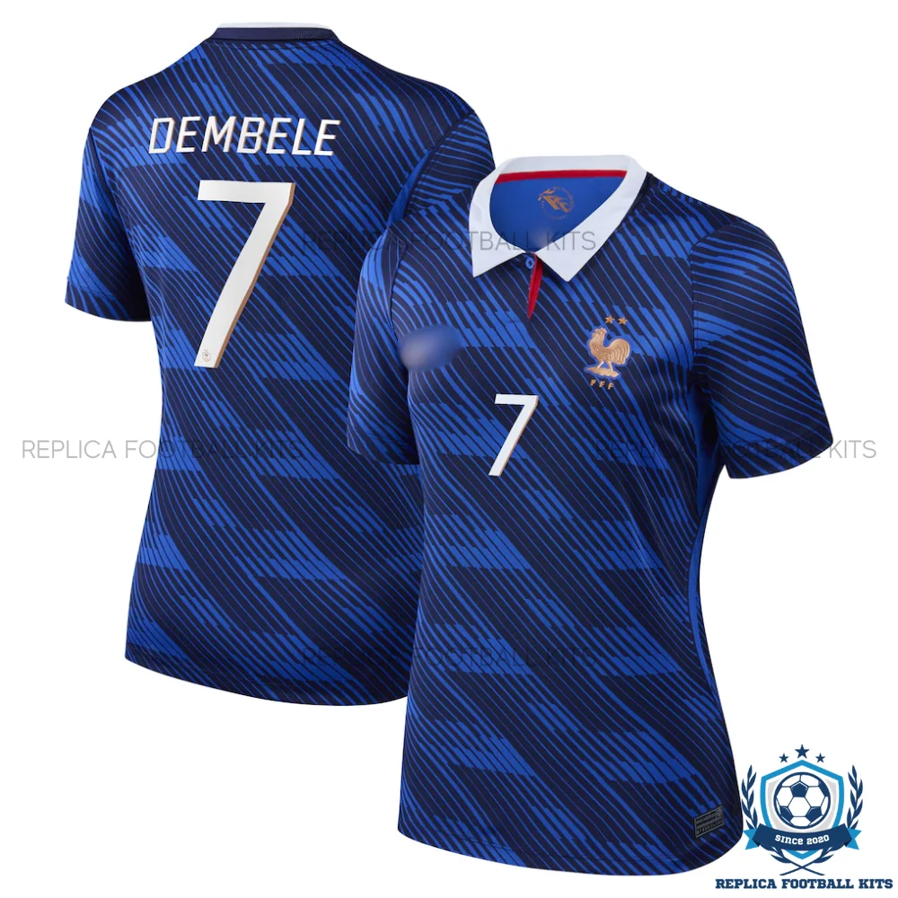 France World Cup 2026 DEMBELE 7 Home Women Replica Football Shirt - overview