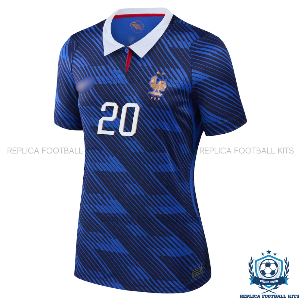 France World Cup 2026 DOUE 20 Home Women Replica Football Shirt - front view