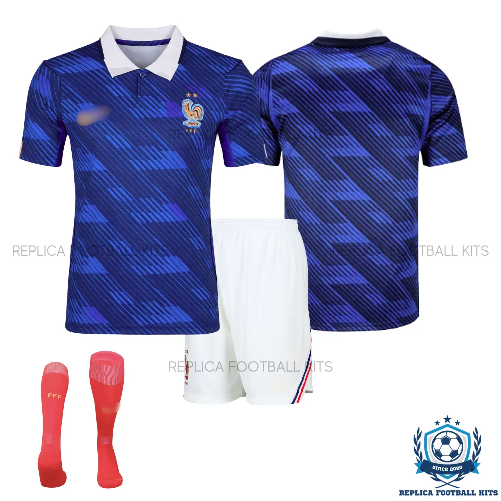 France World Cup 2026 Home Kid Replica Football Kit - overview