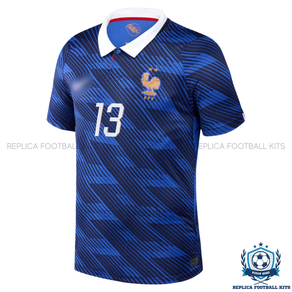France World Cup 2026 KANTE 13 Home Men Replica Football Shirt - front view