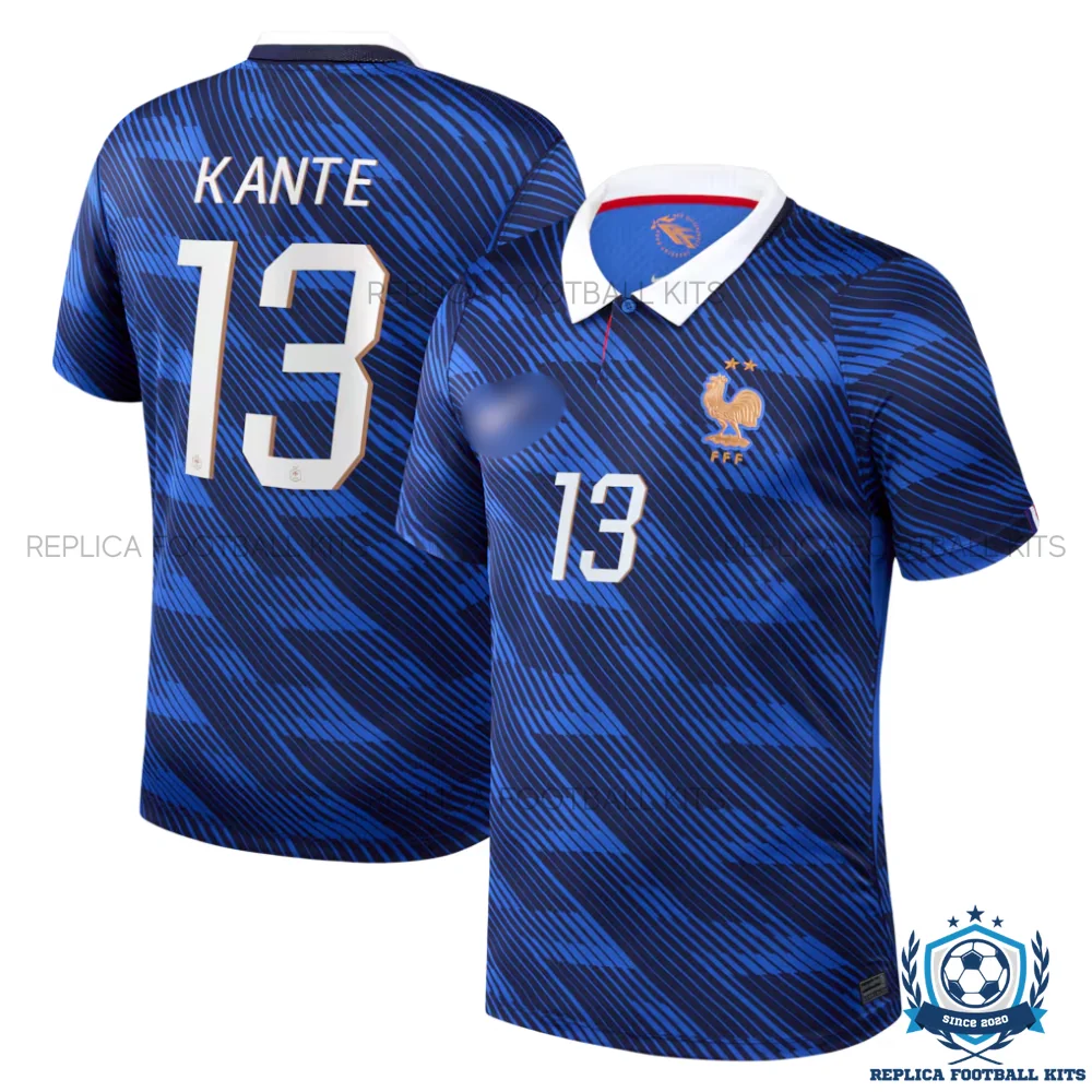 France World Cup 2026 KANTE 13 Home Men Replica Football Shirt - overview