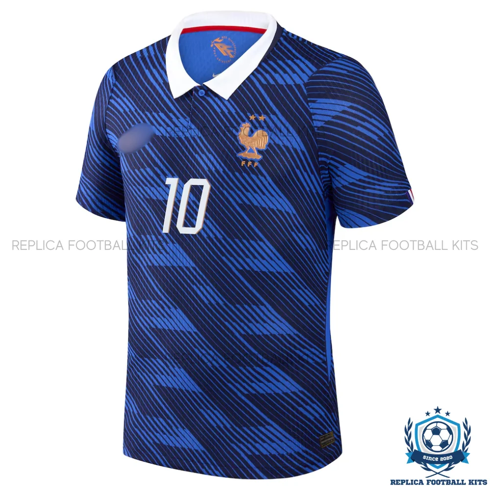 France World Cup 2026 MBAPPE 10 Home Men Replica Football Shirt - front view