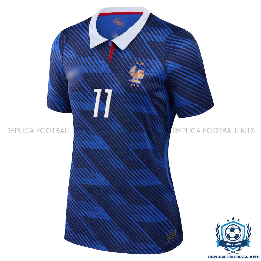 France World Cup 2026 OLISE 11 Home Women Replica Football Shirt - front view