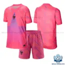 France World Cup 2026 Pink Goalkeeper Kid Replica Football Kit - overview