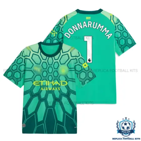 Manchester City DONNARUMMA 1 Green Goalkeeper Men Replica Football Shirt 2026/27 - overview