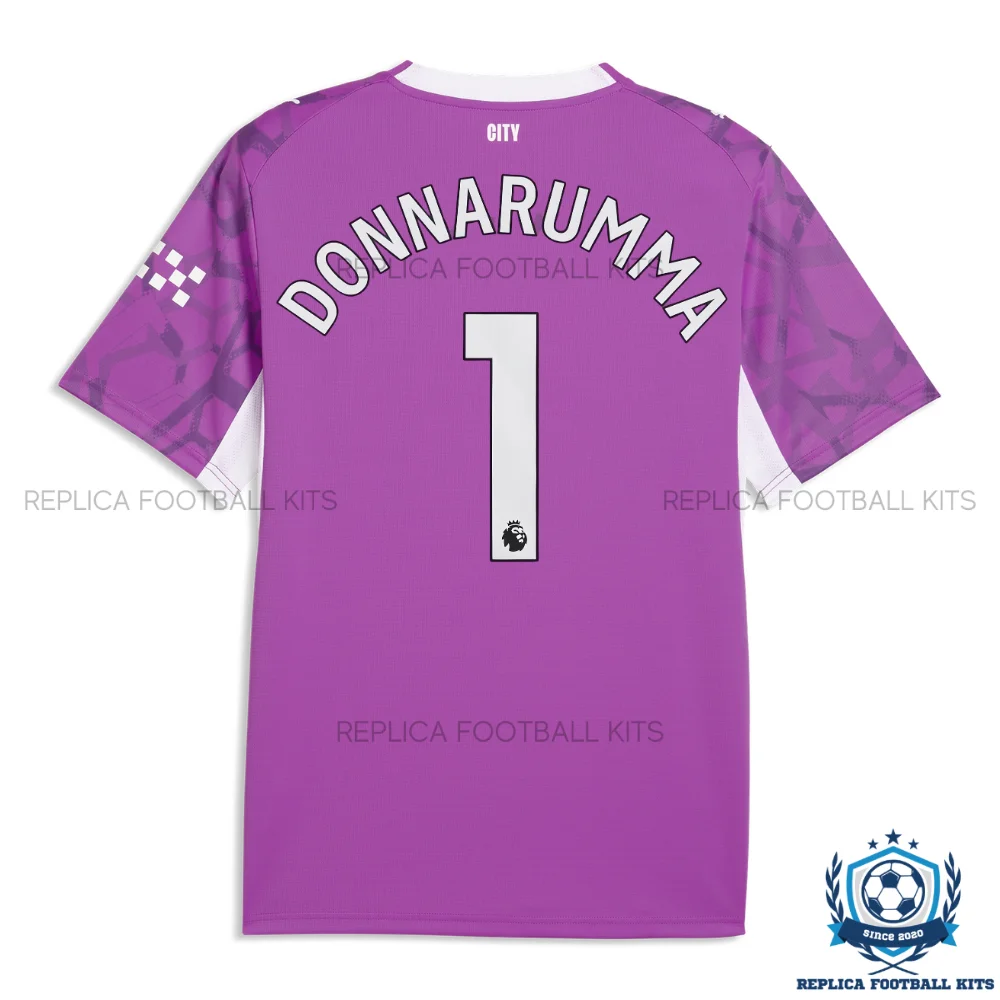 Manchester City DONNARUMMA 1 Purple Goalkeeper Men Replica Football Shirt 2026/27 - backview