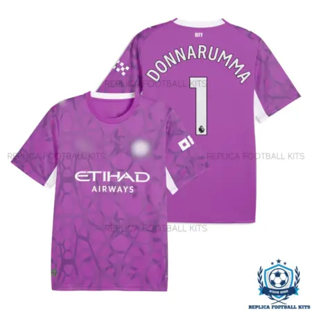 Manchester City DONNARUMMA 1 Purple Goalkeeper Men Replica Football Shirt 2026/27 - overview