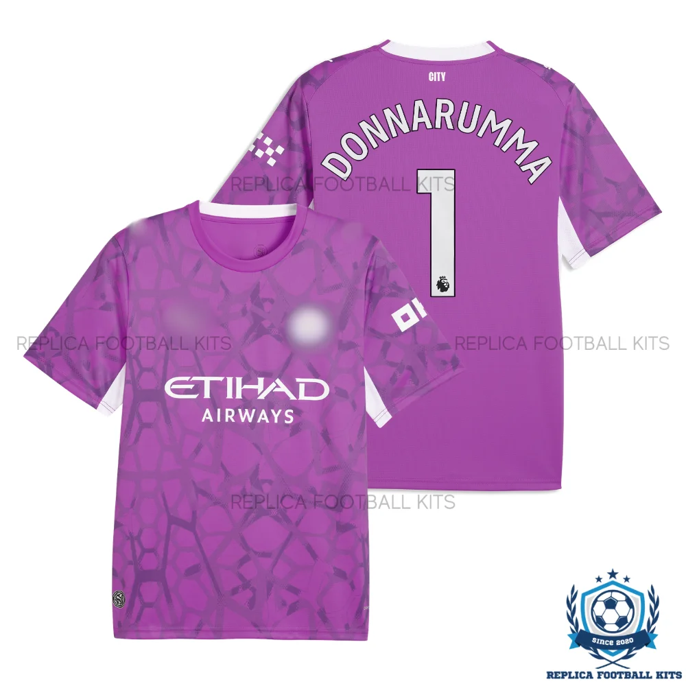 Manchester City DONNARUMMA 1 Purple Goalkeeper Men Replica Football Shirt 2026/27 - overview