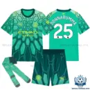 Manchester City DONNARUMMA 25 Green Goalkeeper Kid Replica Football Kit 2026/27 - overview with socks