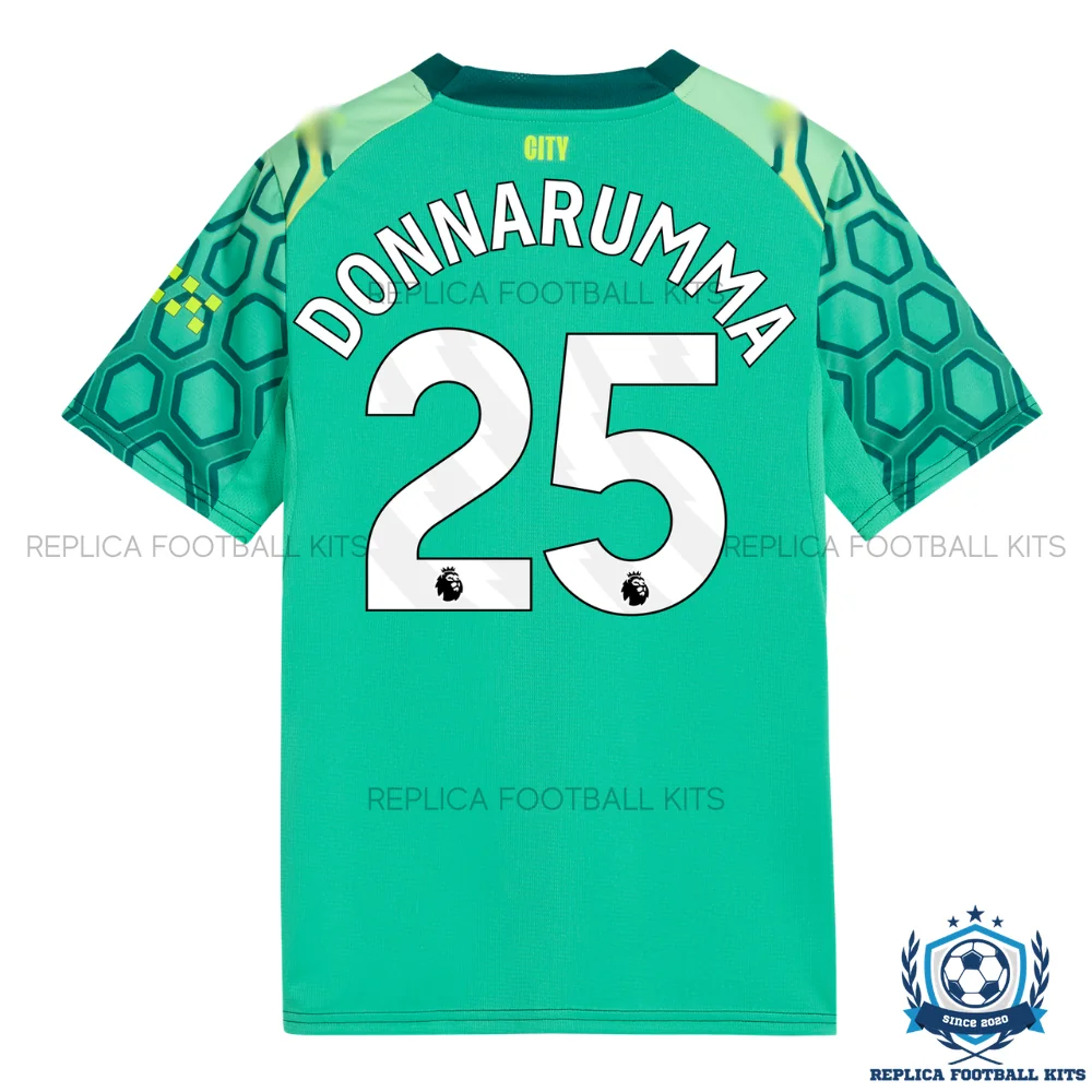 Manchester City DONNARUMMA 25 Green Goalkeeper Men Replica Football Shirt 2026/27 - back view