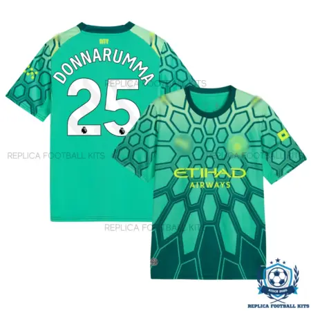Manchester City DONNARUMMA 25 Green Goalkeeper Men Replica Football Shirt 2026/27 - overview