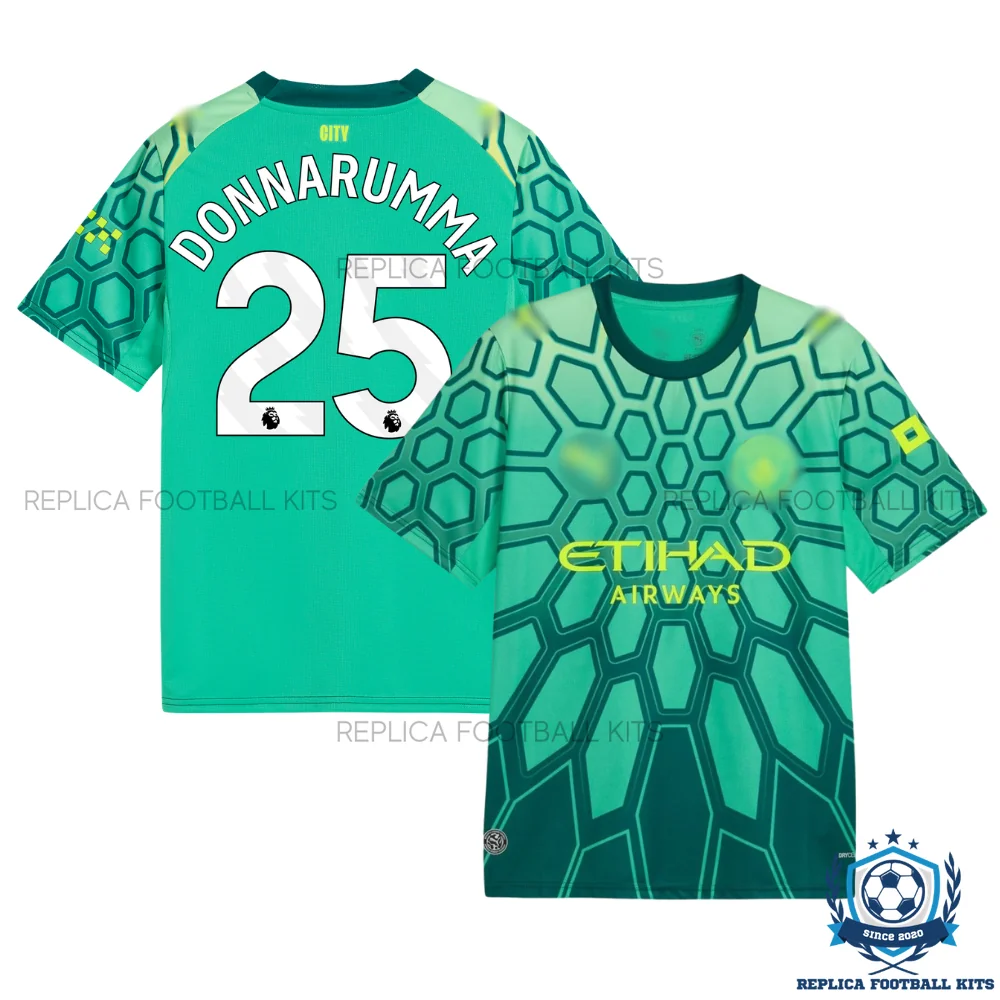 Manchester City DONNARUMMA 25 Green Goalkeeper Men Replica Football Shirt 2026/27 - overview