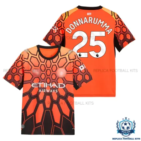 Manchester City DONNARUMMA 25 Orange Goalkeeper Men Replica Football Shirt 2026/27 - overview