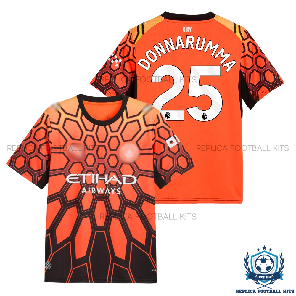 Manchester City DONNARUMMA 25 Orange Goalkeeper Men Replica Football Shirt 2026/27 - overview