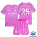 Manchester City DONNARUMMA 25 Pink Goalkeeper Kid Replica Football Kit 2026/27 - overview
