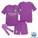 Manchester City Pink Goalkeeper Kid Replica Football Kit 2026/27 - overview with socks