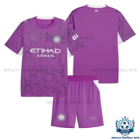 Manchester City Pink Goalkeeper Kid Replica Football Kit 2026/27 - overview