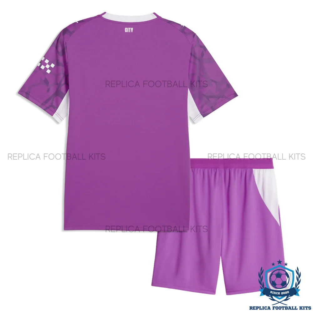 Manchester City Pink Goalkeeper Kid Replica Football Kit 2026/27 - back view