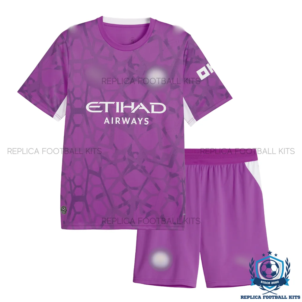 Manchester City Pink Goalkeeper Kid Replica Football Kit 2026/27 - Image 2