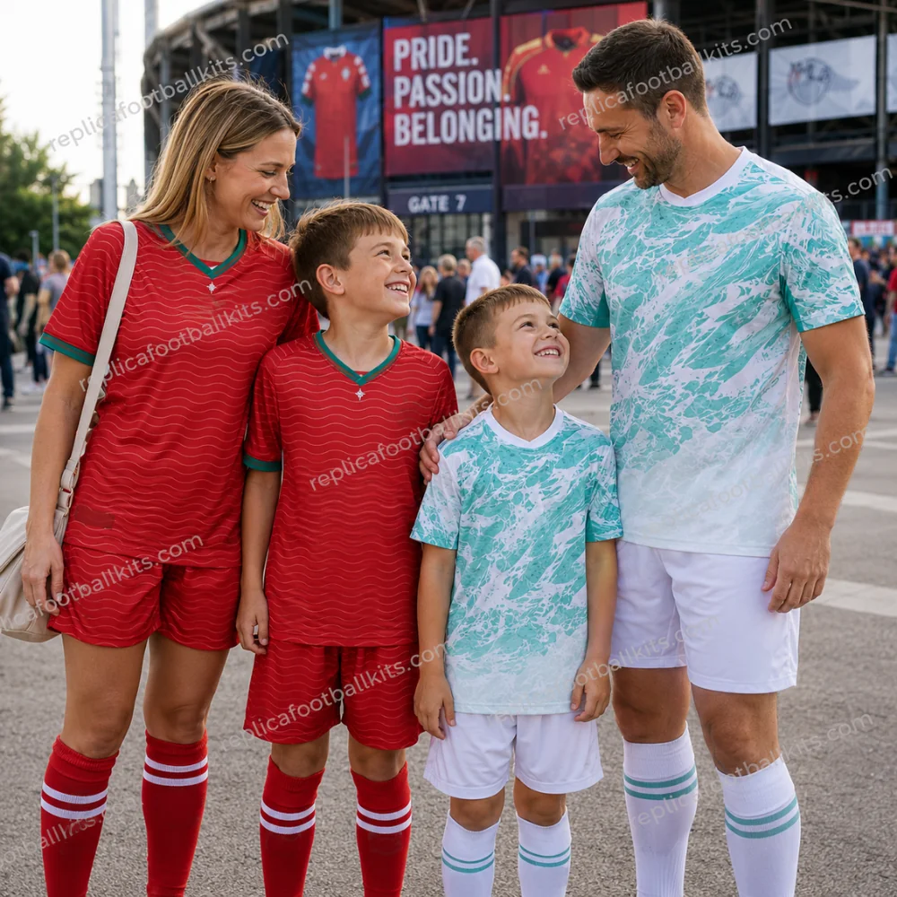 Portugal World Cup 2026 Full Kit Gift Set – Home and Away Kids Football Kits (With Socks) - GEN PIC