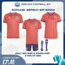 Scotland World Cup 2026 Full Kit Gift Set - Away Men, Women Shirts and Kid Football Kit