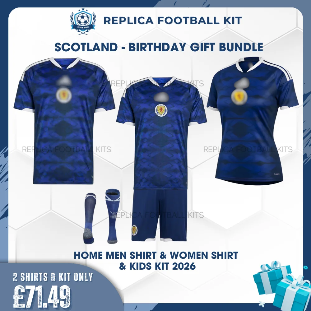 Scotland World Cup 2026 Full Kit Gift Set - Home Men, Women Shirts and Kid Football Kit