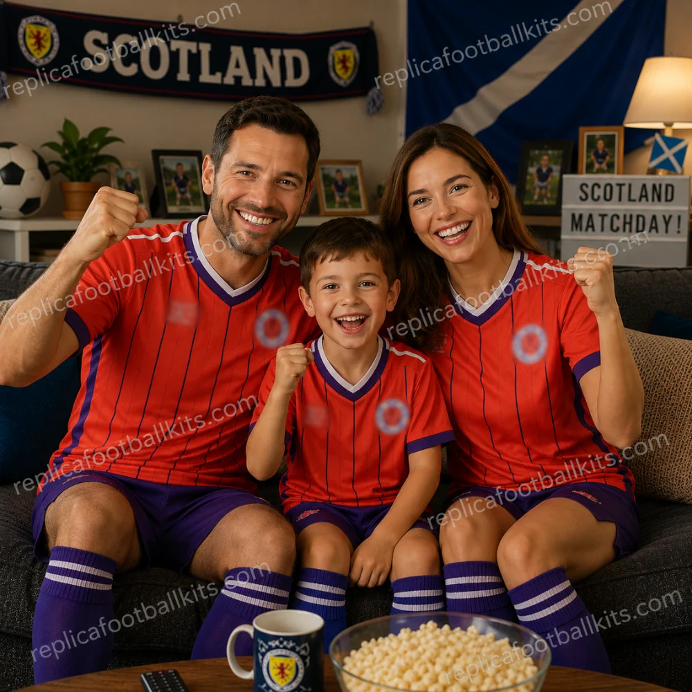 Scotland World Cup 2026 Full Kit Gift Set – Away Men, Women Shirts and Kid Football Kit - GEN PIC