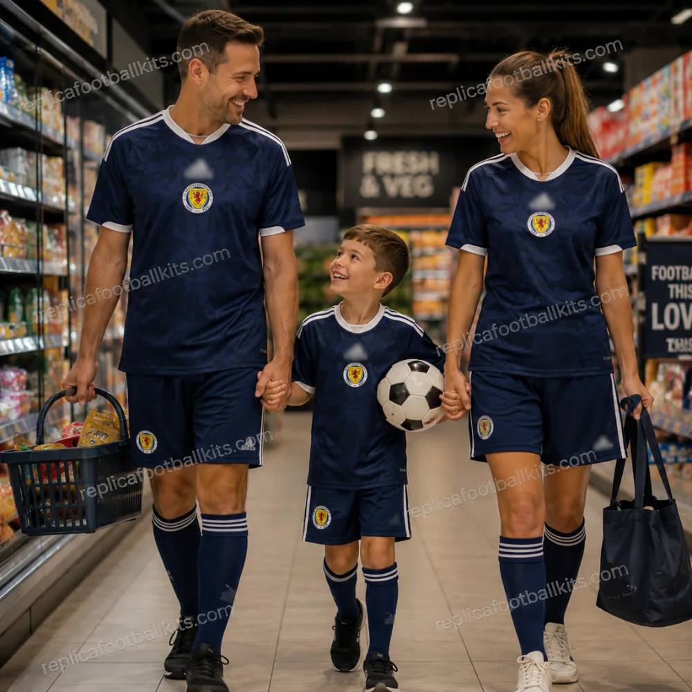 Scotland World Cup 2026 Full Kit Gift Set – Home Men, Women Shirts and Kid Football Kit - GEN PIC