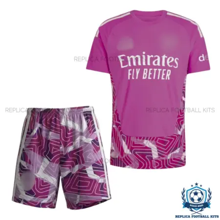 Arsn@l Purple Goalkeeper Kid Replica Football Kit 2026/27 - front view