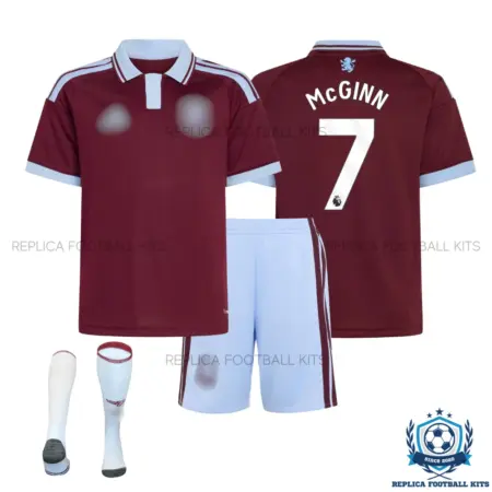 Aston Villa McGINN 7 Home Kid Replica Football Kit 2026/27 - overview