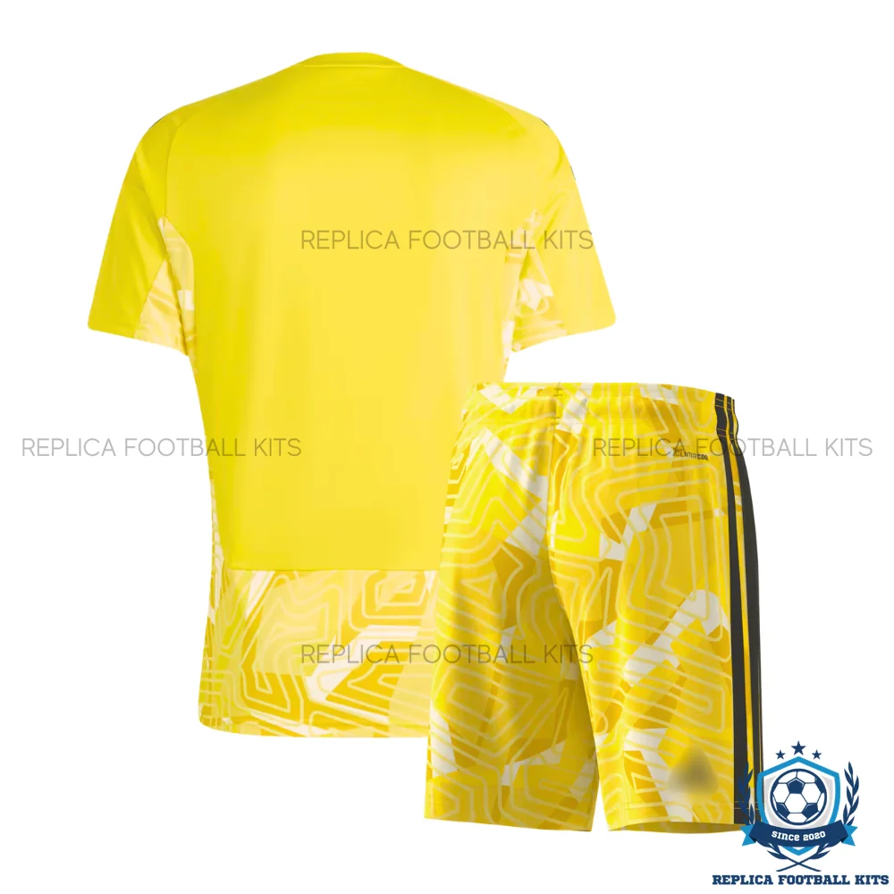 Aston Villa Yellow Goalkeeper Kid Replica Football Kit 2026/27 - back view