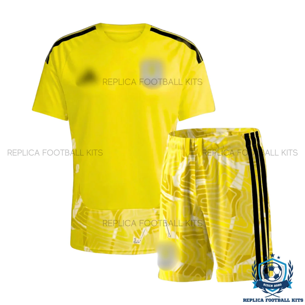 Aston Villa Yellow Goalkeeper Kid Replica Football Kit 2026/27 - overview