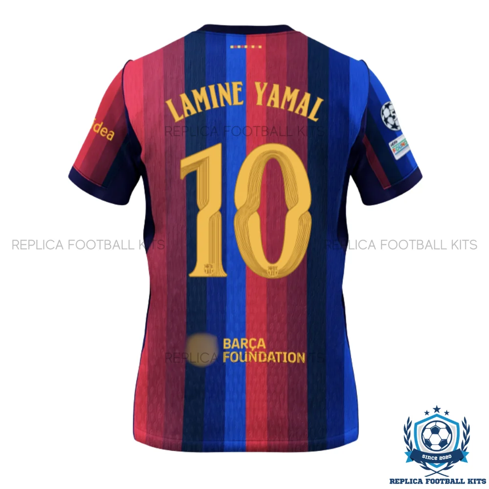 Barcelona LAMINE YAMAL 10 Home Men Replica Football Shirt 2026/27 - back view