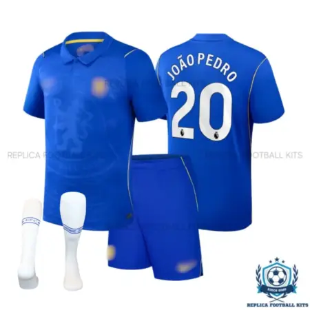 Chelsea JOÃO PEDRO 20 Home Kid Replica Football Kit 2026/27 - overview