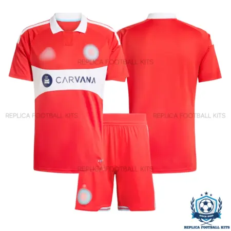 Chicago Fire Home Kid Replica Football Kit 2026/27 - overview
