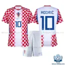 Croatia World Cup 2026 MODRIĆ 10 Home Kid Replica Football Kit - overview