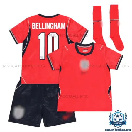 England World Cup 2026 BELLINGHAM 10 Away Kid Replica Football Kit - overview