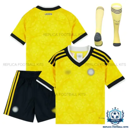 Leeds United Away Kid Replica Football Kit 2026/27 - overview