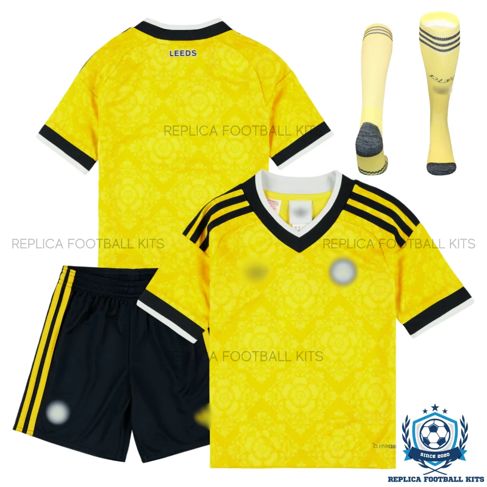 Leeds United Away Kid Replica Football Kit 2026/27 - overview