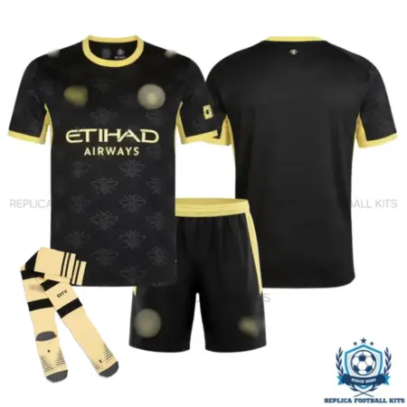 Manchester City Away Kid Replica Football Kit 2026/27 - overview with socks