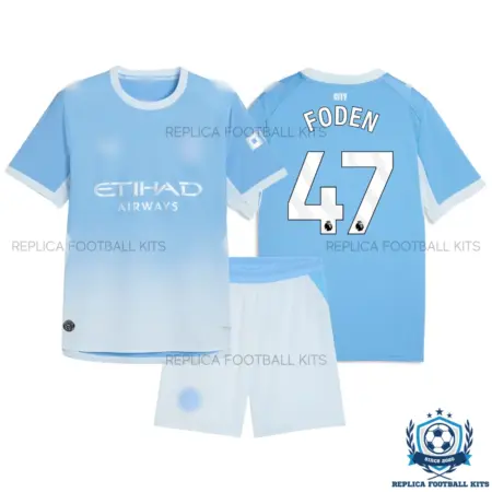 Manchester City FODEN 47 Home Kid Replica Football Kit 2026/27 - overview