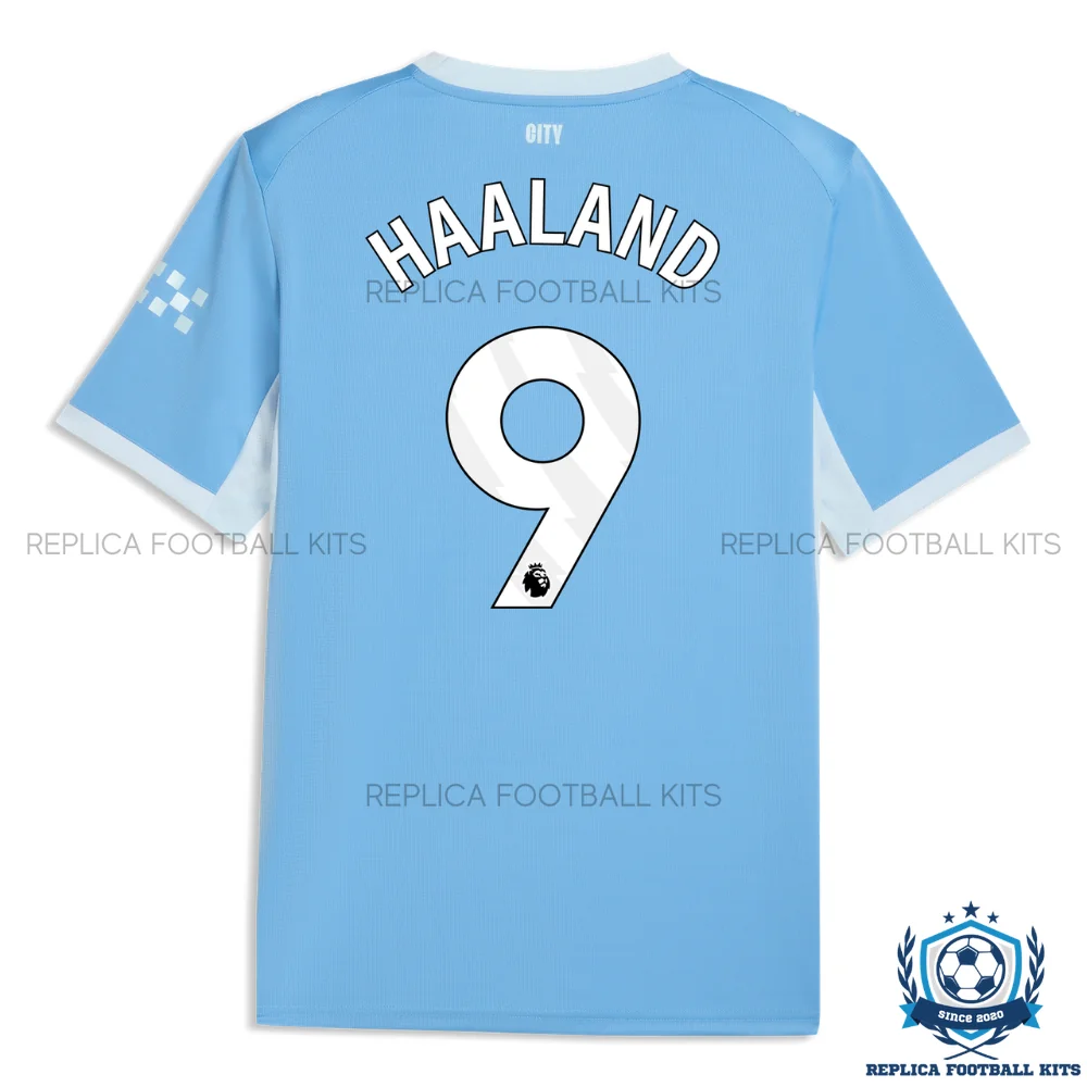 Manchester City HAALAND 9 Home Men Replica Football Shirt 2026/27 - back view