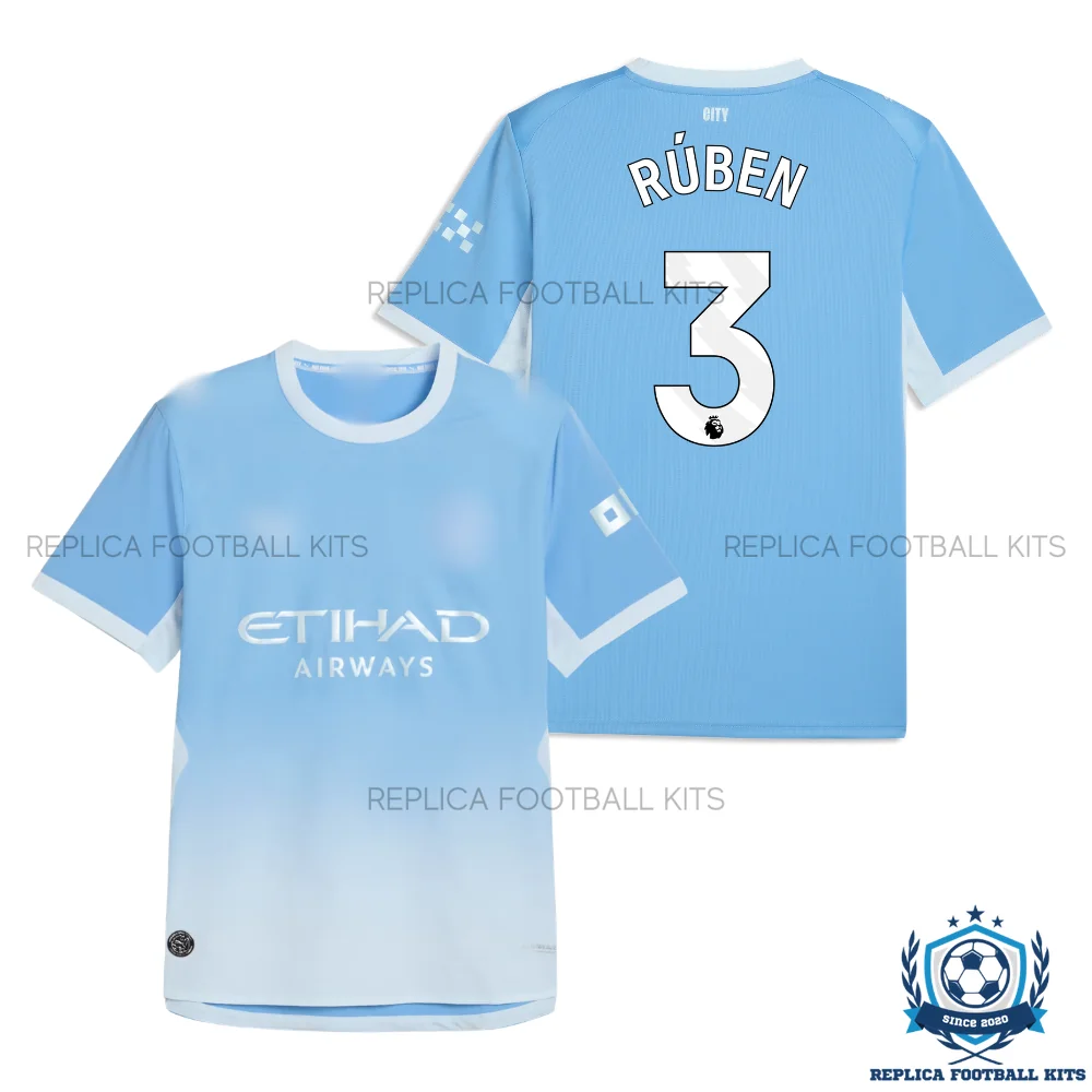 Manchester City RÚBEN 3 Home Men Replica Football Shirt 2026/27 - overview