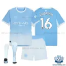 Manchester City RODRIGO 16 Home Kid Replica Football Kit 2026/27 - overview with socks